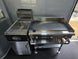 8.5'x28' Black w/ Black out trim Concession Trailer with Porch Package Grill picture 