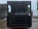 8.5'x28' Black w/ Black out trim Concession Trailer with Porch Package Open back side picture 