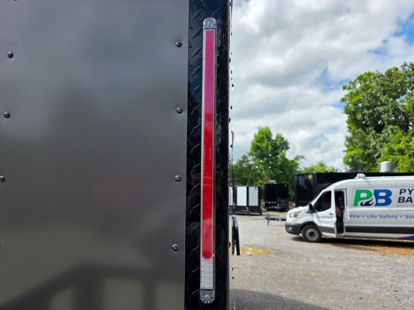 8.5' x 16' Mobile Food Vending Concession Trailer Brake light picture 