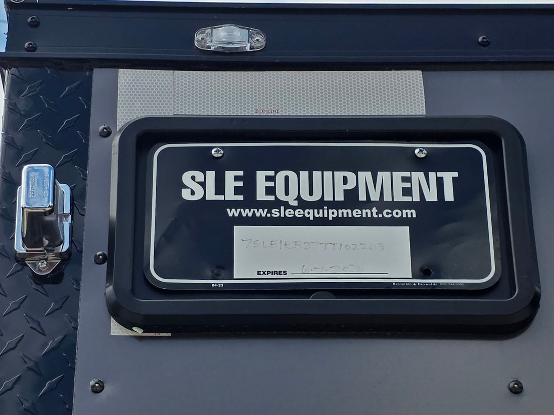 8.5' x 16' Mobile Food Vending Concession Trailer License plate picture 