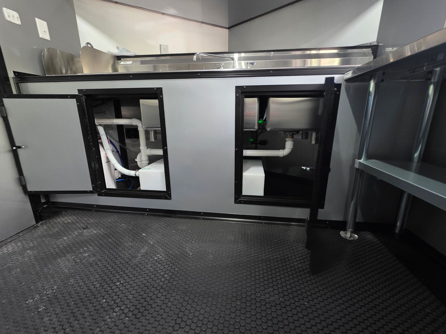8.5' x 16' Mobile Food Vending Concession Trailer Open sink package picture 