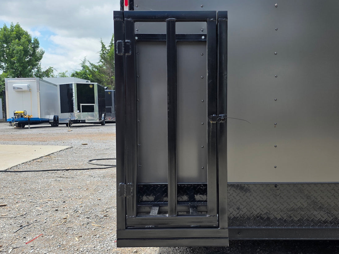 8.5' x 16' Mobile Food Vending Concession Trailer Propane cage picture 