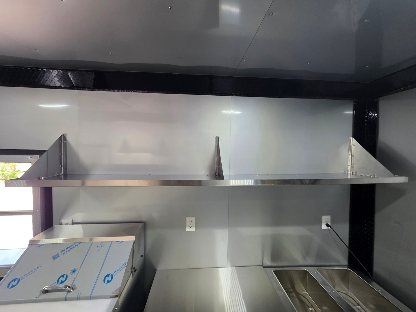 8.5' x 16' Mobile Food Vending Concession Trailer Shelve 2 picture 