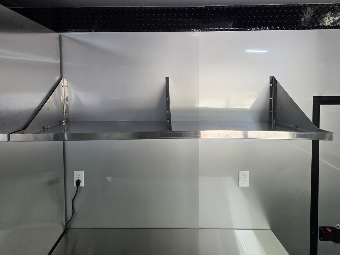 8.5' x 16' Mobile Food Vending Concession Trailer Shelve 3 picture 