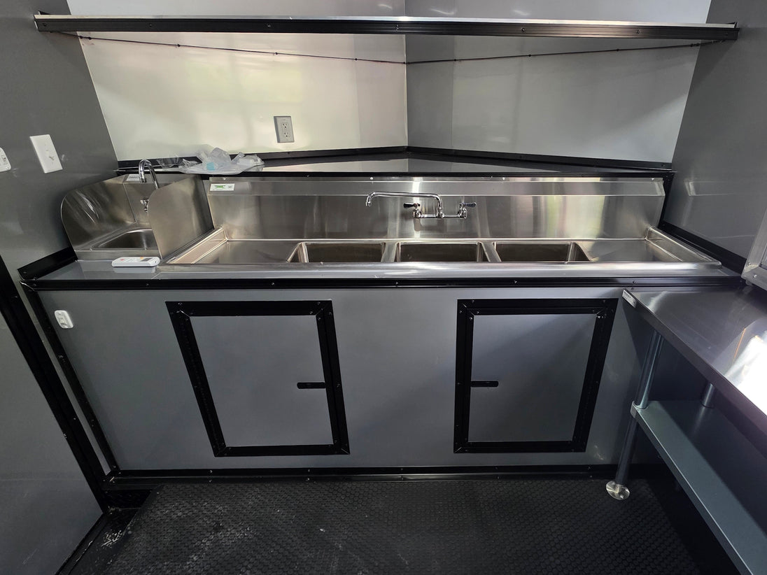 8.5' x 16' Mobile Food Vending Concession Trailer Sink package picture 