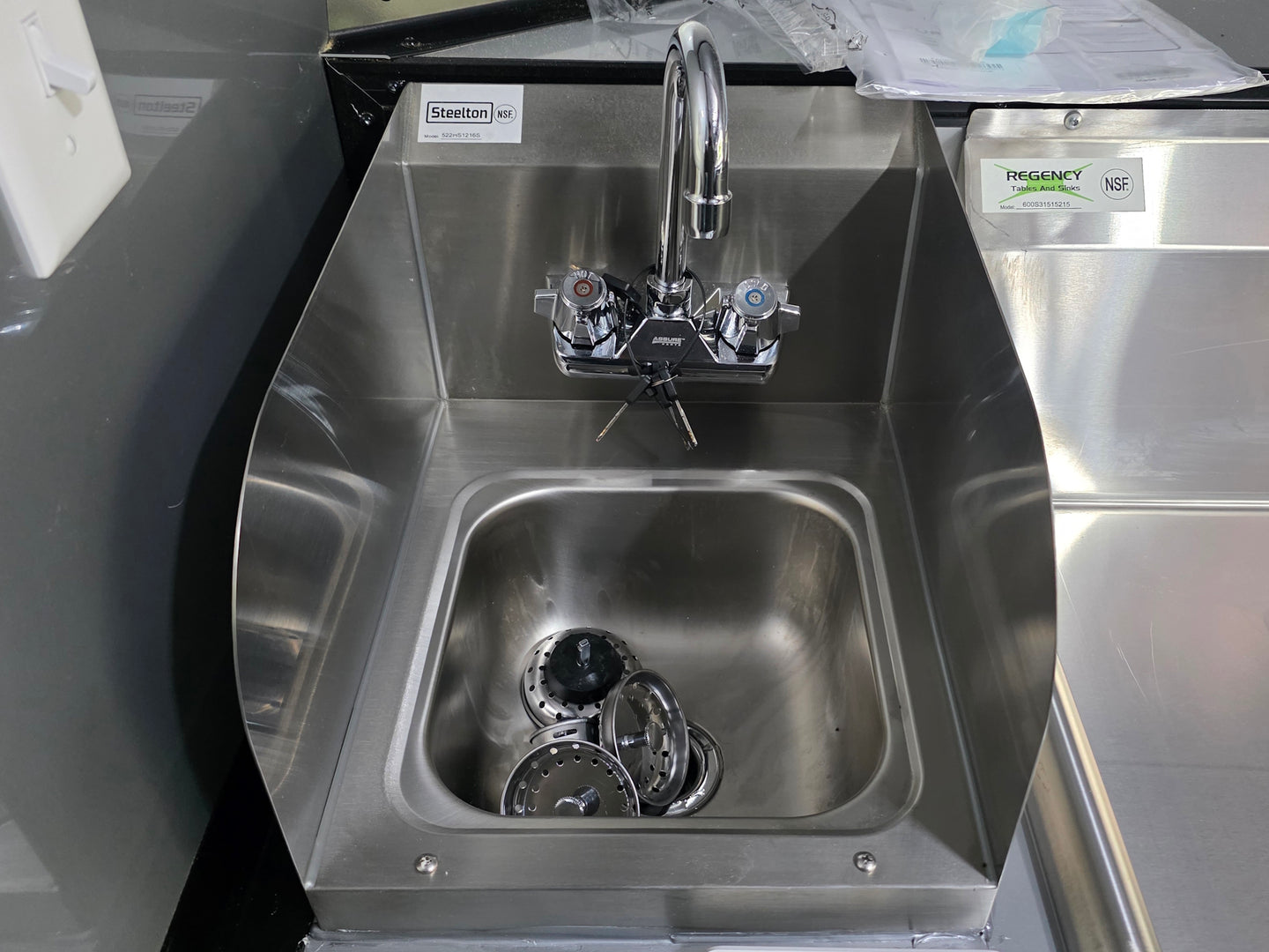 8.5' x 16' Mobile Food Vending Concession Trailer Sink picture 