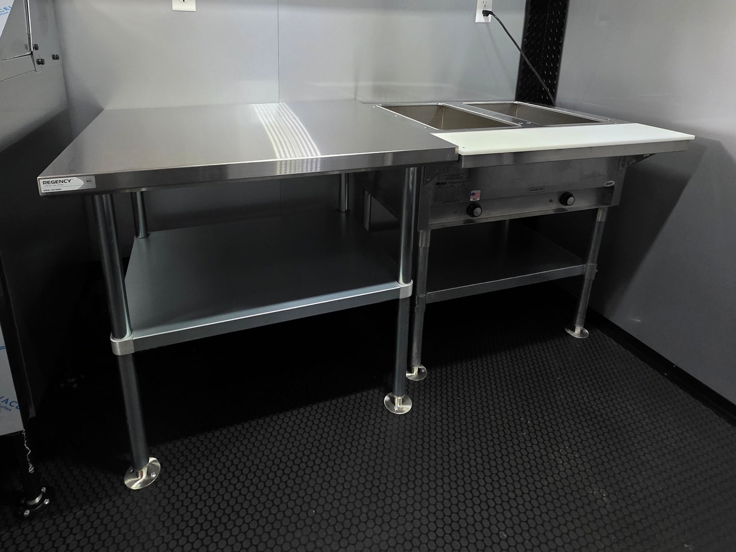 8.5' x 16' Mobile Food Vending Concession Trailer Table 2 picture 