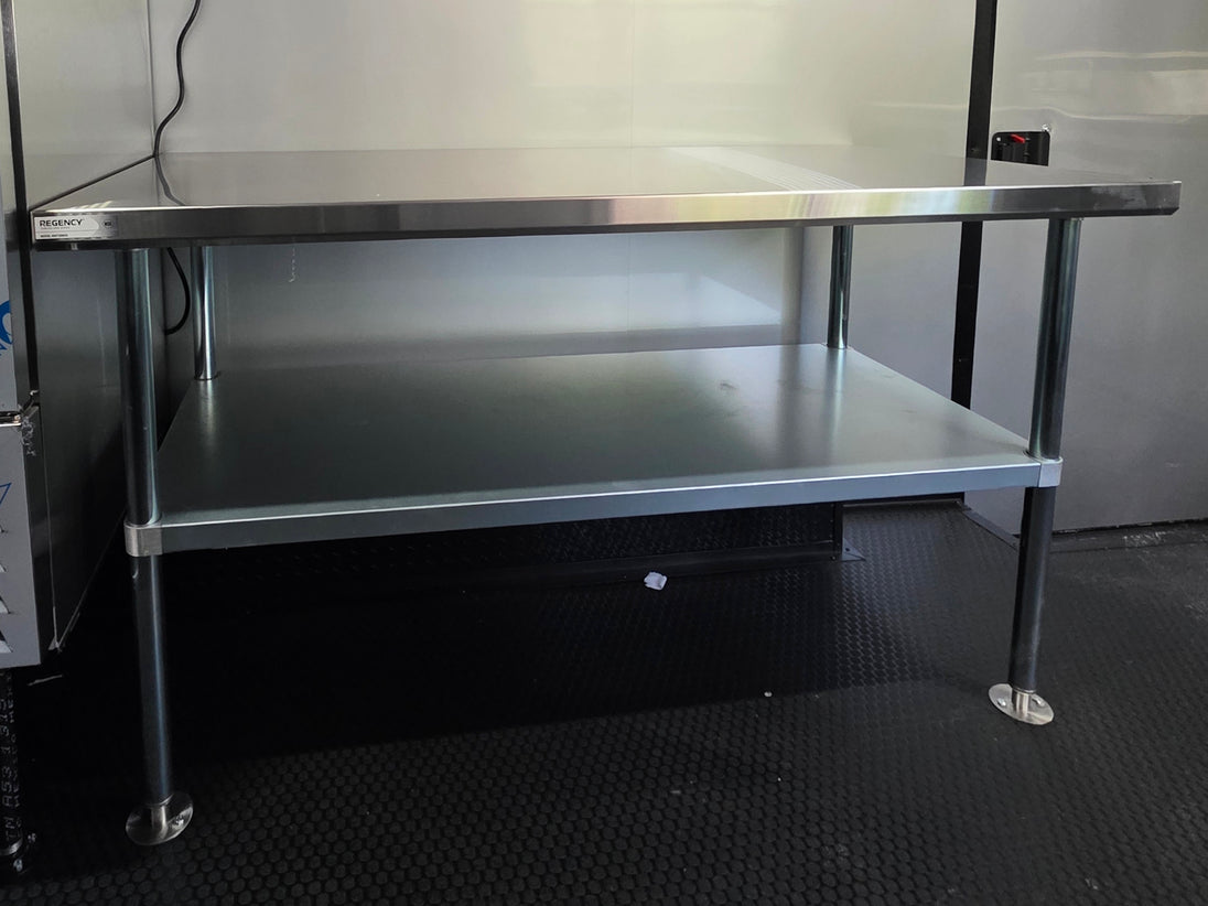 8.5' x 16' Mobile Food Vending Concession Trailer Table picture 