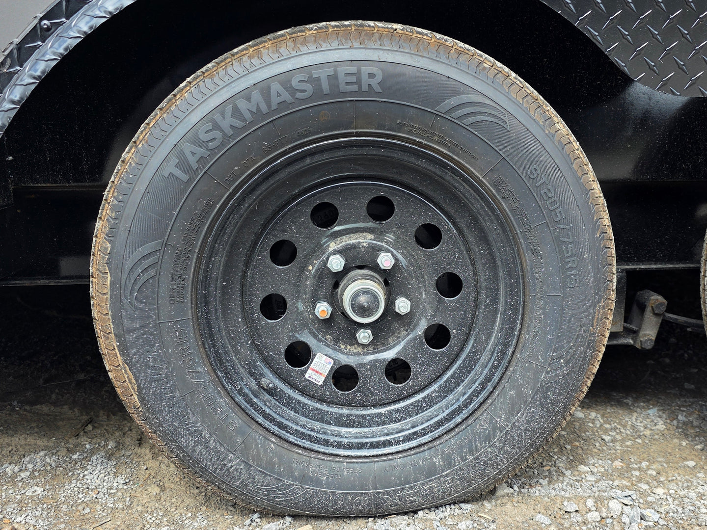 8.5' x 16' Mobile Food Vending Concession Trailer Wheel picture 