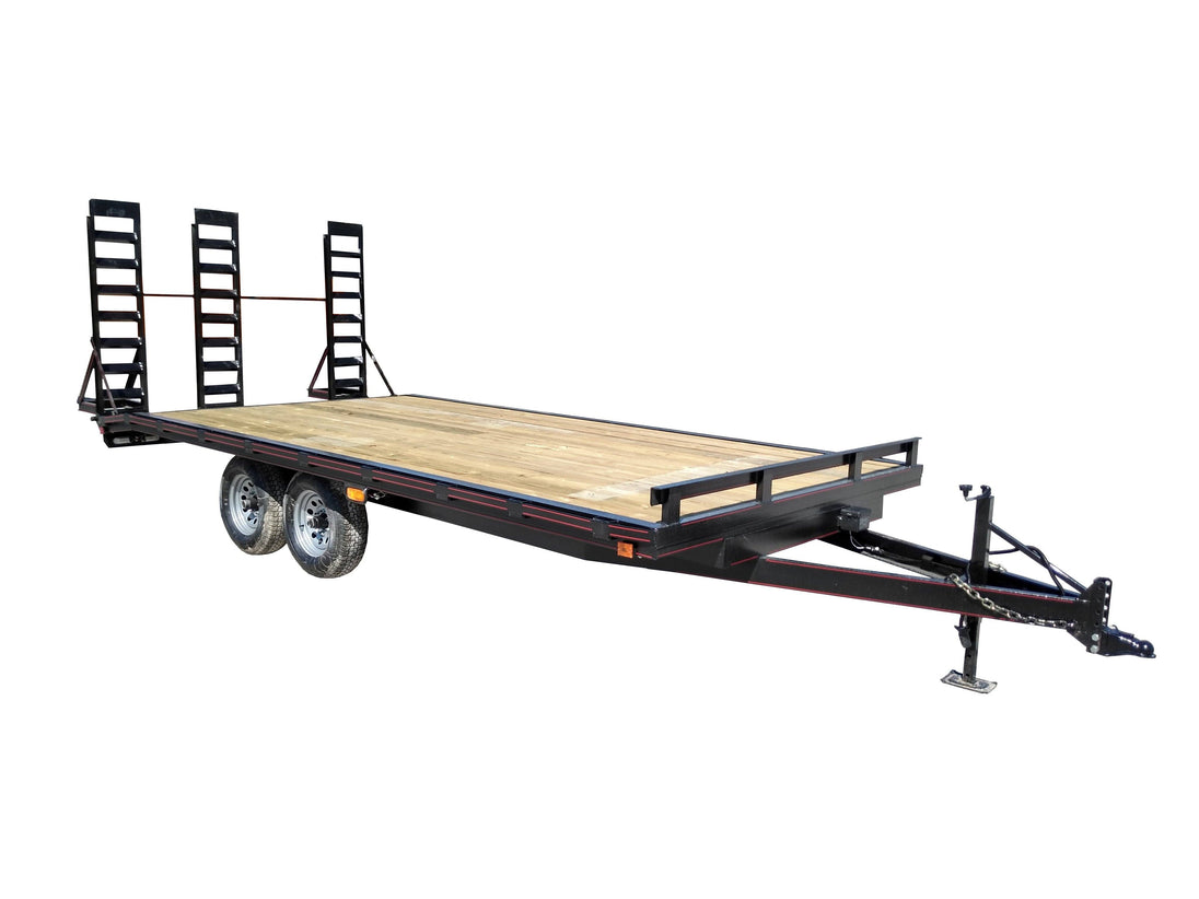Utility Trailer 8.5' X 18' Deck Over With Three Ramps