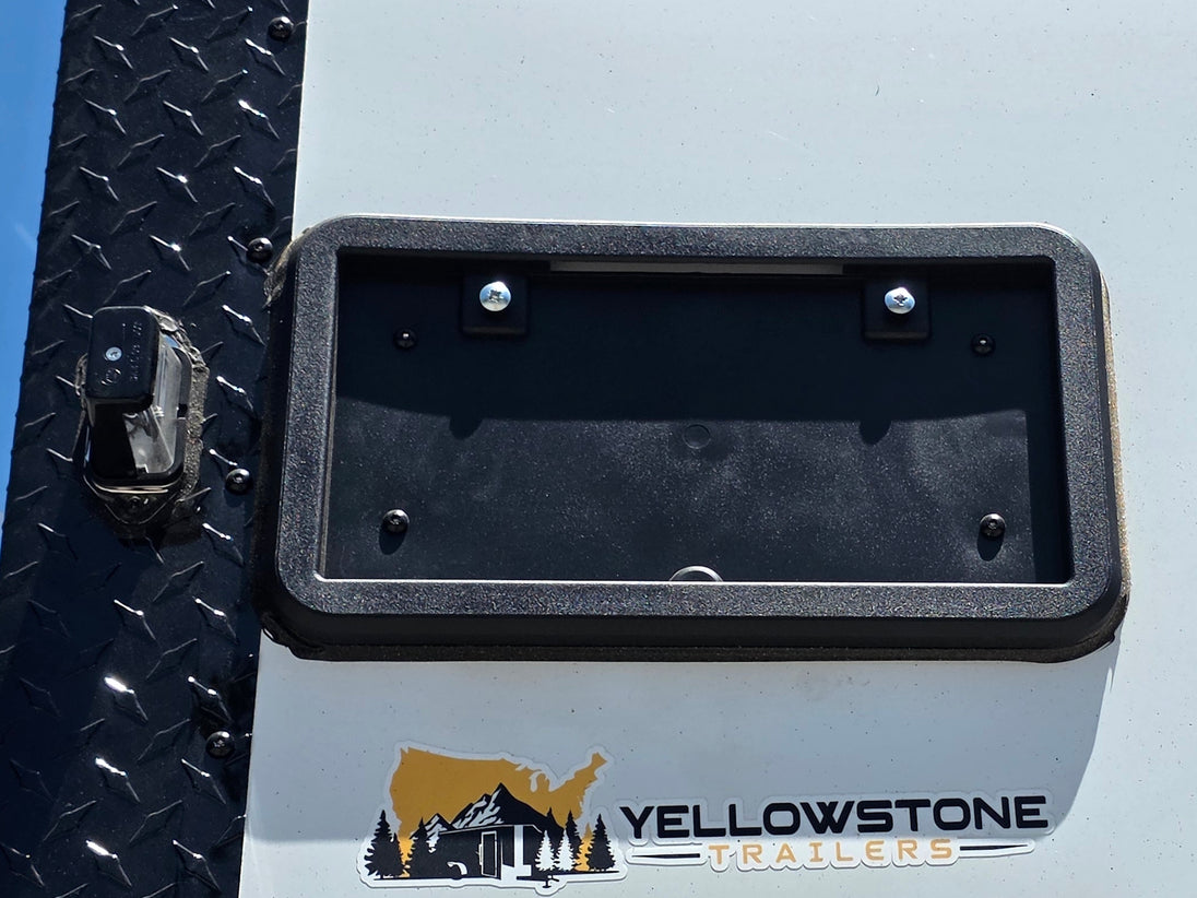 8.5' x 20' Food Event Catering concession Trailer License plate bracket picture 