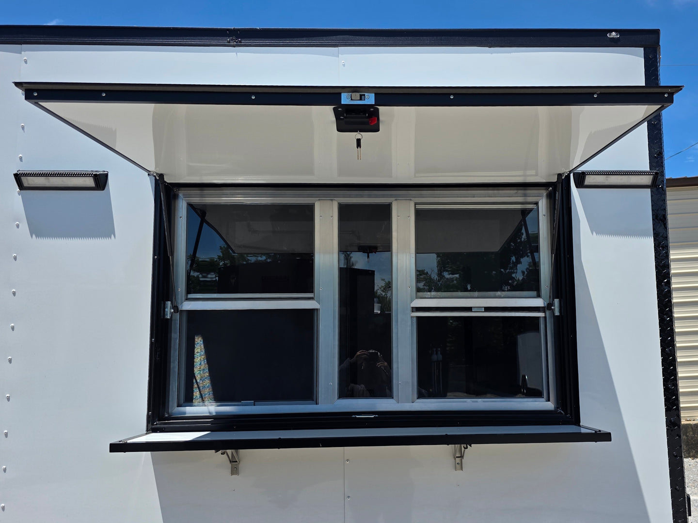 8.5' x 20' Food Event Catering concession Trailer Exterior window picture 