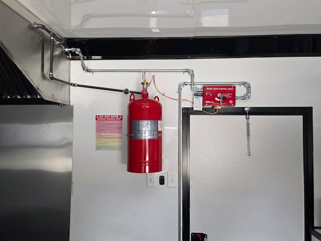 8.5' x 20' Food Event Catering concession Trailer Fire suppression picture 