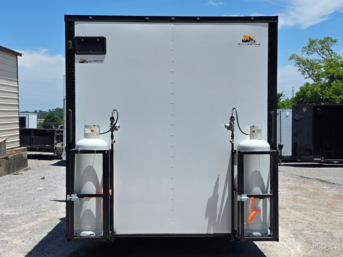 8.5' x 20' Food Event Catering concession Trailer Open back side picture 