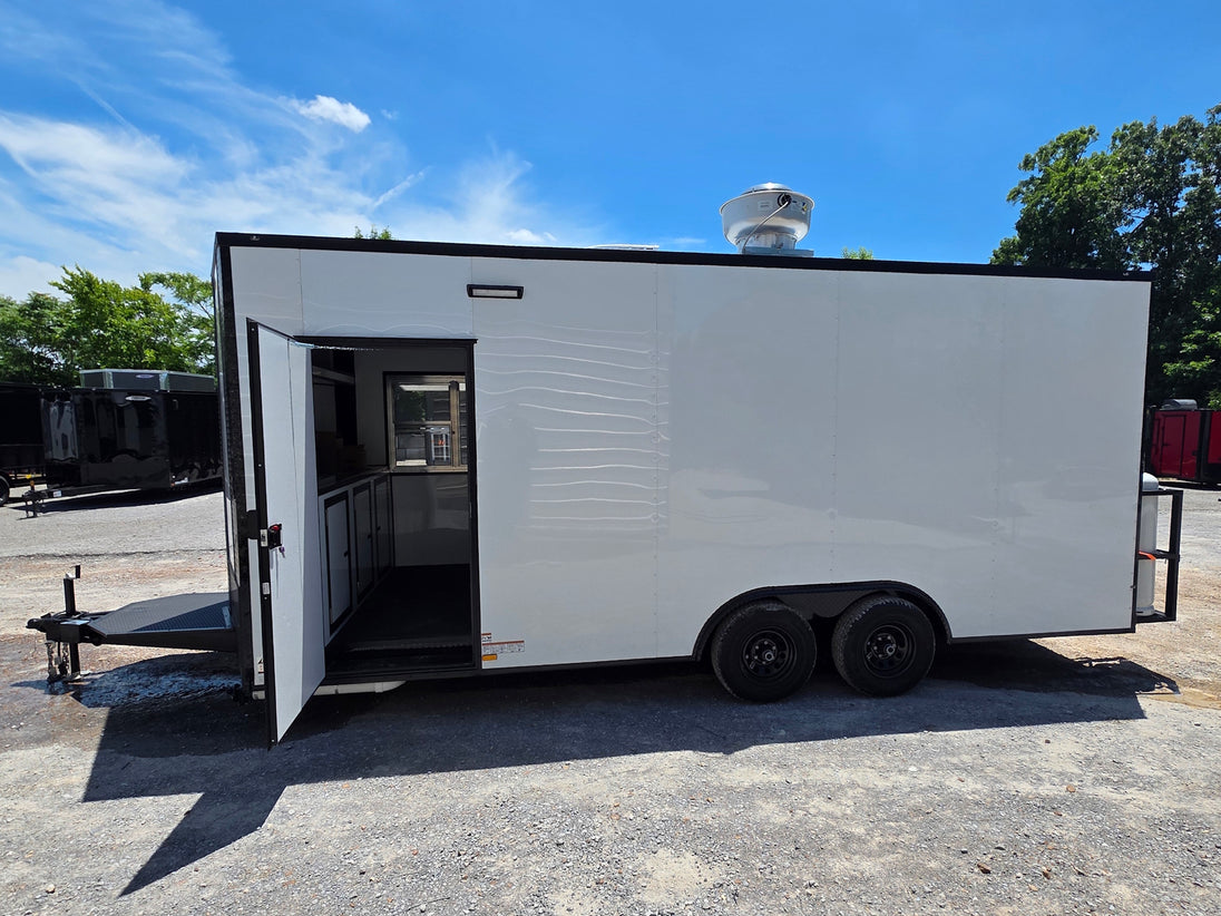 8.5' x 20' Food Event Catering concession Trailer Open right side picture 