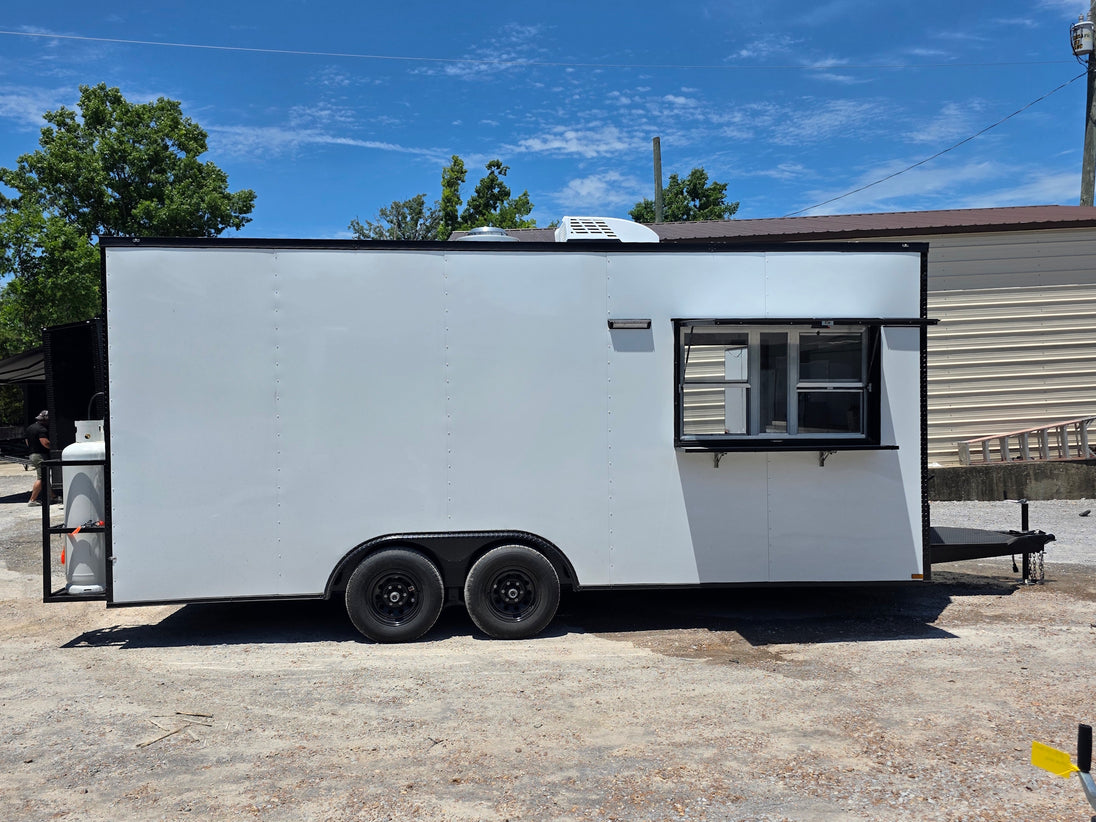 8.5' x 20' Food Event Catering concession Trailer Left side picture 