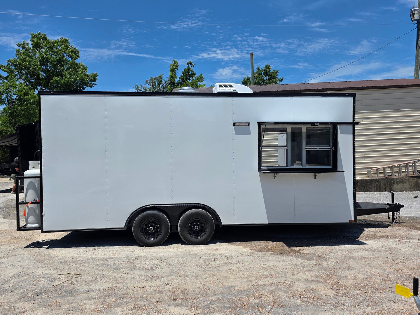 8.5' x 20' Food Event Catering concession Trailer Left side picture 