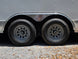 8.5' x 20' White Mobile Stage Trailer Axel picture 