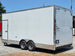 8.5' x 20' White Mobile Stage Trailer Back left angle picture 