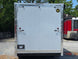 8.5' x 20' White Mobile Stage Trailer Back side picture 