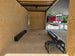 8.5' x 20' White Mobile Stage Trailer Interior back side picture 