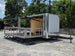 8.5' x 20' White Mobile Stage Trailer Open front left angle picture 