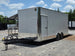 8.5' x 20' White Mobile Stage Trailer Open front right angle picture 