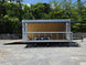 8.5' x 20' White Mobile Stage Trailer Open left side picture 