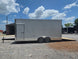 8.5' x 20' White Mobile Stage Trailer Open right side picture 