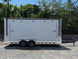 8.5' x 20' White Mobile Stage Trailer Left side picture 