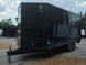 8.5' x 22' Black Deckover Mobile Stage Trailer with Blackout Package Front right angle picture 