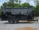 8.5' x 22' Black Deckover Mobile Stage Trailer with Blackout Package Left side picture