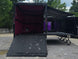 8.5' x 22' Black Deckover Mobile Stage Trailer with Blackout Package Open back side picture 