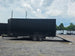 8.5' x 22' Black Deckover Mobile Stage Trailer with Blackout Package Open right side picture 