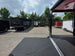 8.5' x 22' Black Deckover Mobile Stage Trailer with Blackout Package Stage front side picture 