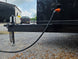 8.5' x 22' Black Deckover Mobile Stage Trailer with Blackout Package Tongue picture 