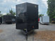 8.5' x 22' Black Deckover Mobile Stage Trailer with Blackout Package front side picture 