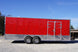 Enclosed Trailer 8.5' x 24' Red Equipment Hauler (2) 7,000 lb Axles Storage - SLE Equipment - 6