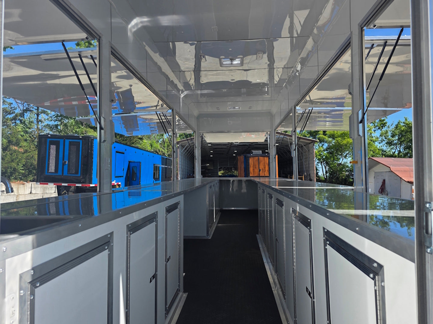 8.5' x 30' Concession Food Event Bar Trailer Interior front side picture 