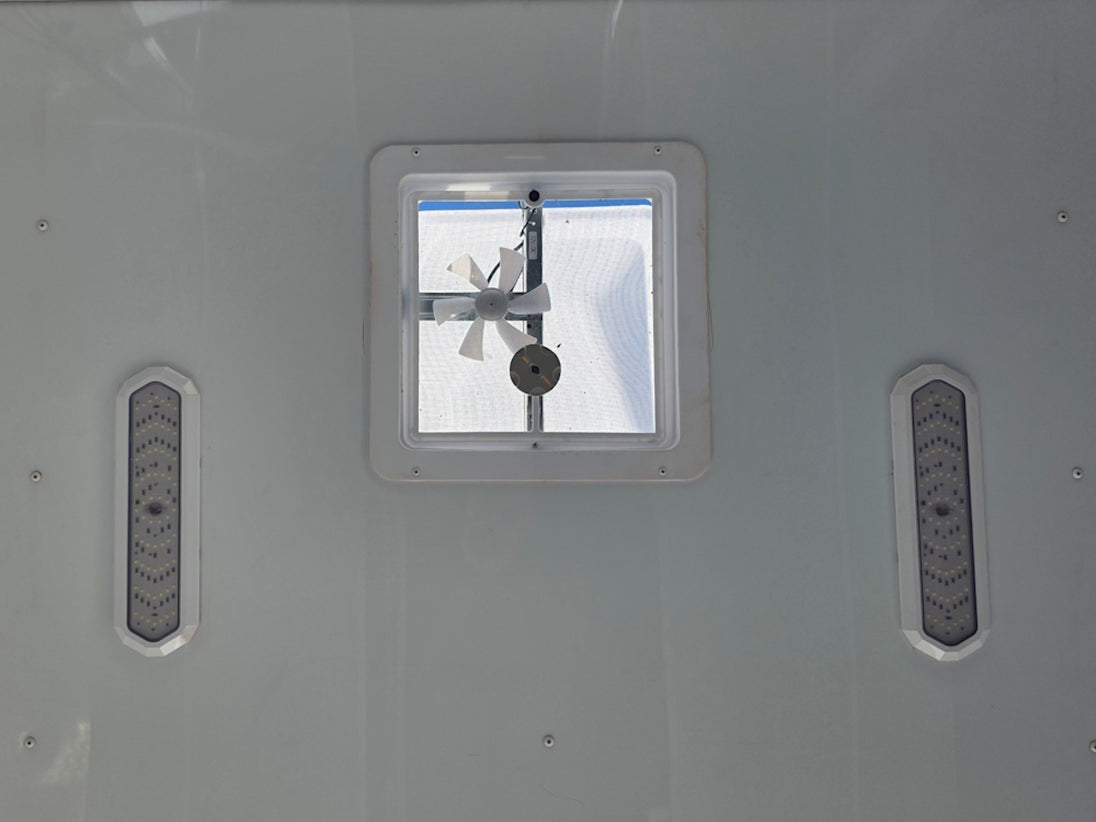 8.5' x 30' Concession Food Event Bar Trailer light and vent picture 
