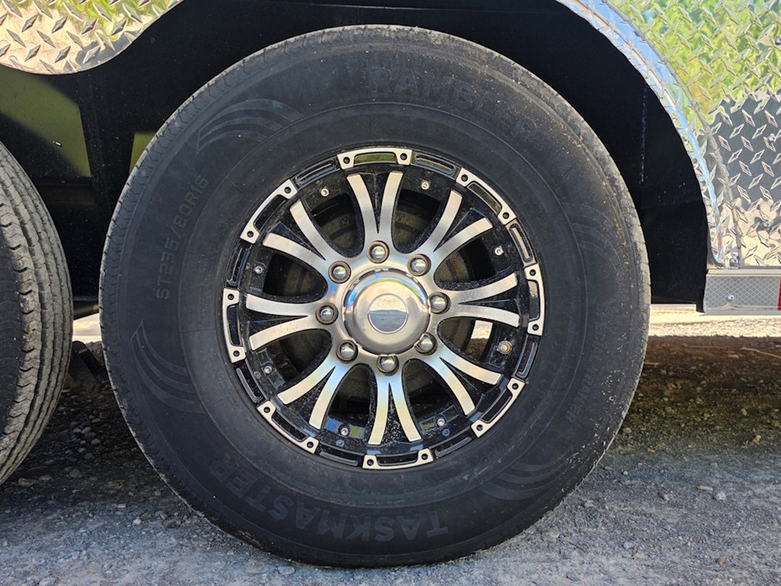8.5' x 30' Concession Food Event Bar Trailer Wheel picture 