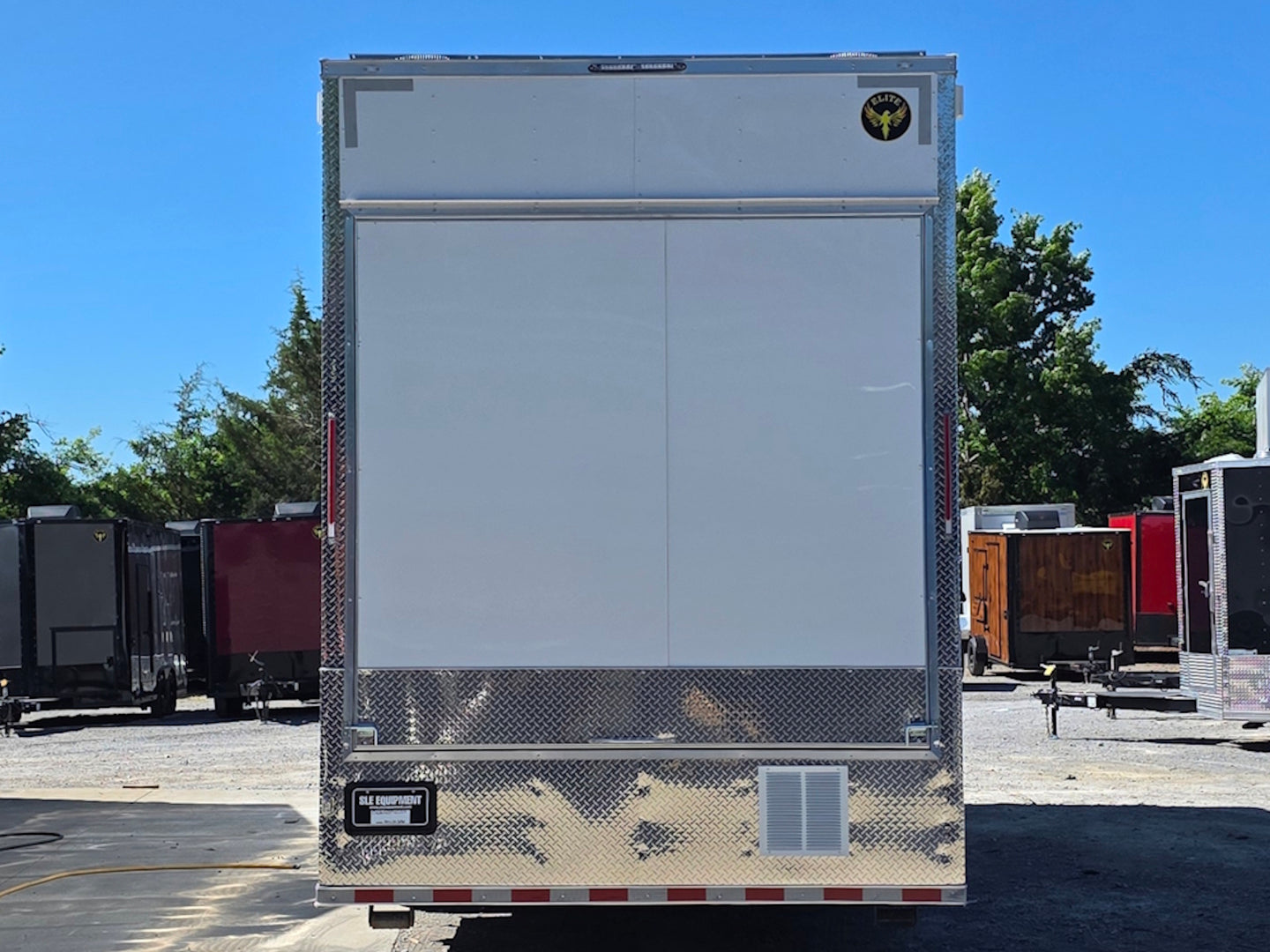 8.5' x 30' Custom Concession Trailer Package Back side picture 