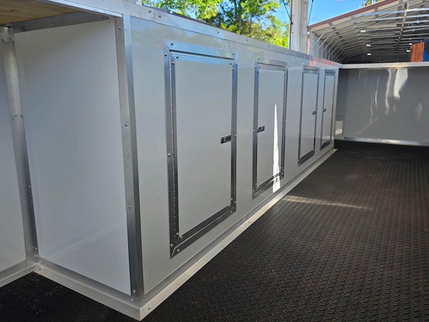 8.5' x 30' Custom Concession Trailer Package Cabinet 1 picture 