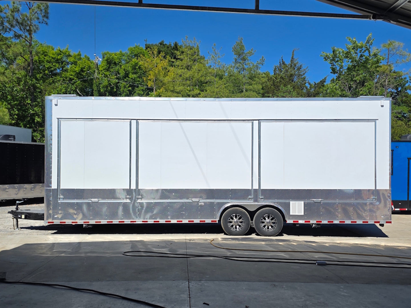 8.5' x 30' Custom Concession Trailer Package Right side picture 
