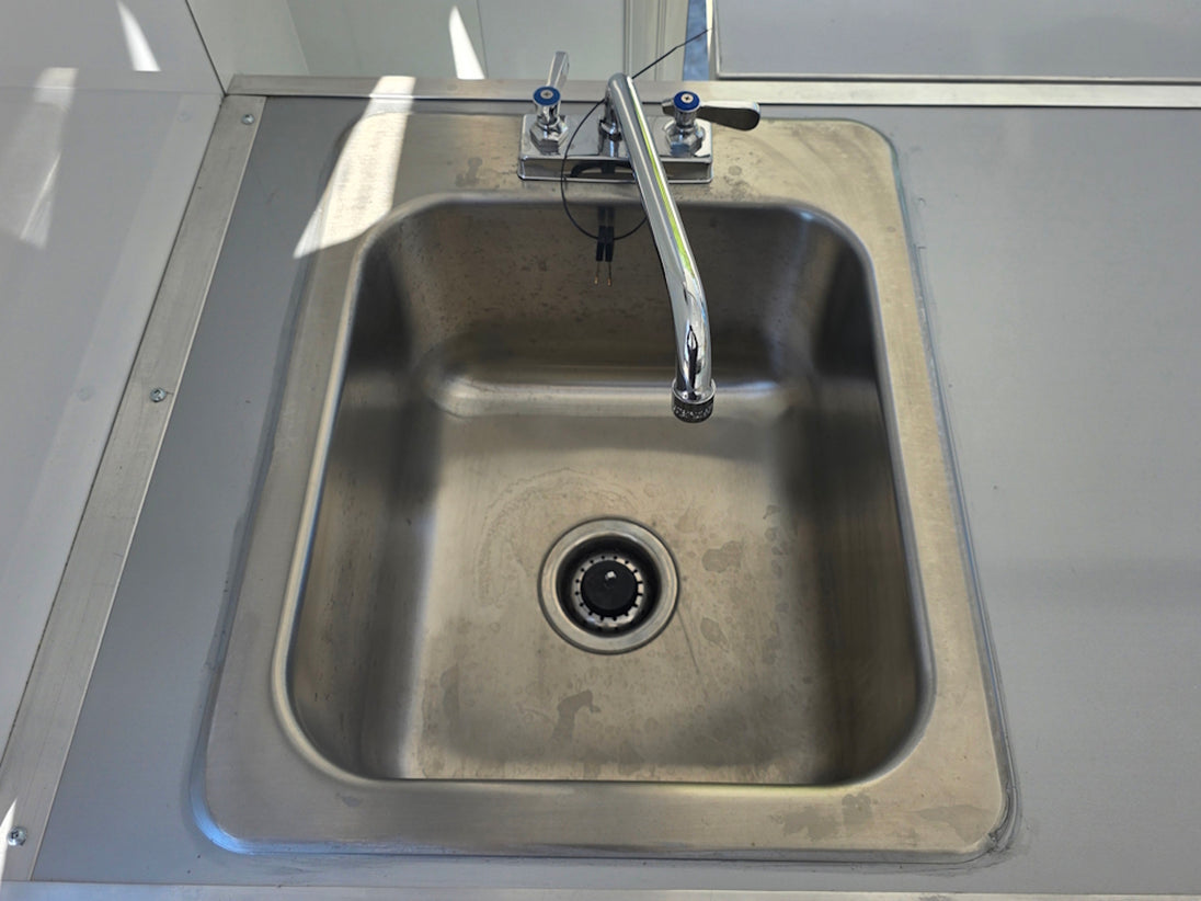 8.5' x 30' Custom Concession Trailer Package Sink picture 