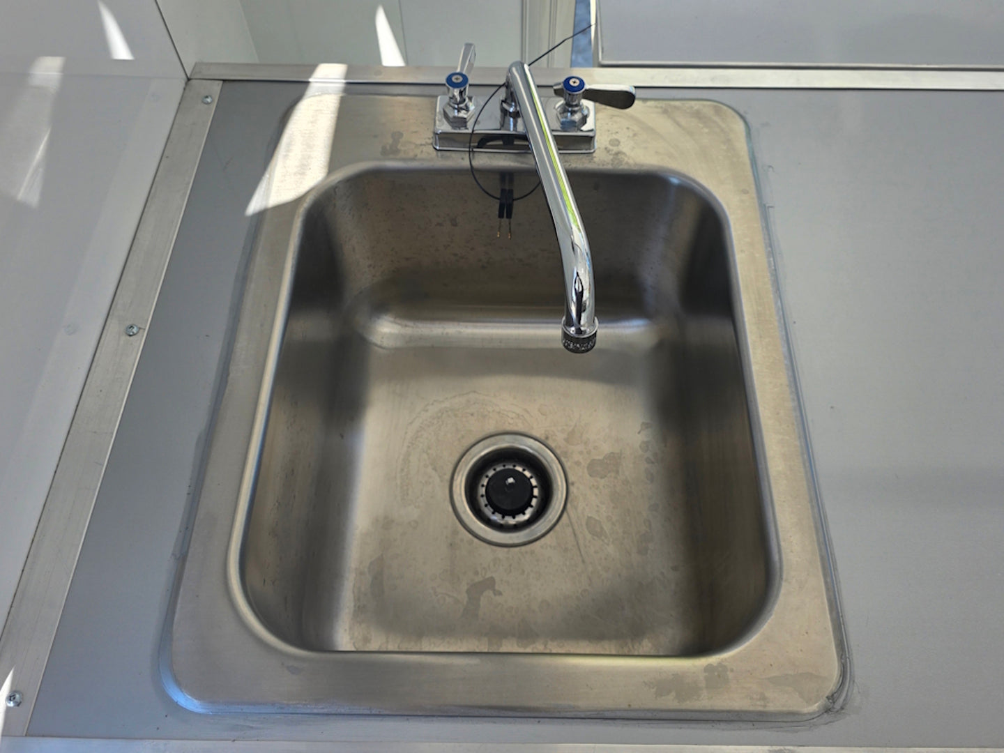 8.5' x 30' Custom Concession Trailer Package Sink picture 