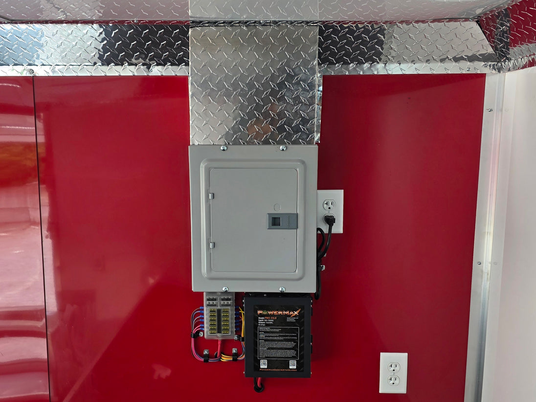 8.5' x 40' Gooseneck Display Merchandise Concession Trailer Electrical system picture 