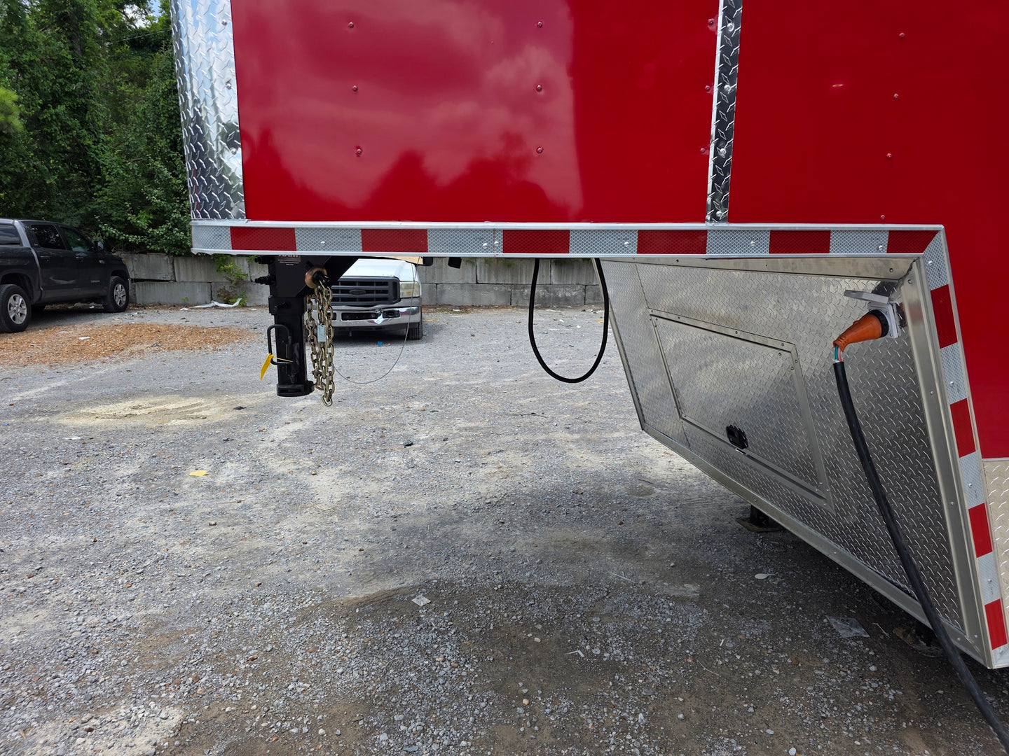 8.5' x 40' Gooseneck Display Merchandise Concession Trailer Gooseneck picture 