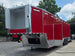 8.5' x 40' Gooseneck Display Merchandise Concession Trailer Open front right angle picture 