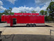 8.5' x 40' Gooseneck Display Merchandise Concession Trailer Open right side picture 